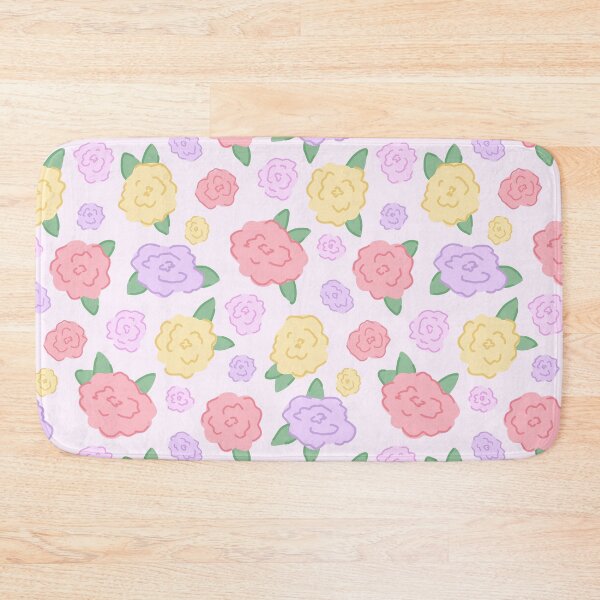 Item preview, Pink Doodle Floral repeat seamless pattern designed and sold by ButterflyKissCollab.