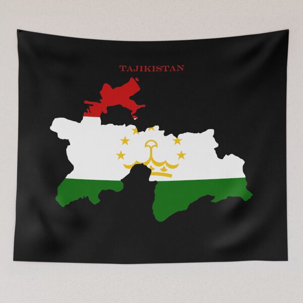 Item preview, Tajikistan Map Flag Silhouette Asia Travel Pride Gift designed and sold by NTGUILTY.