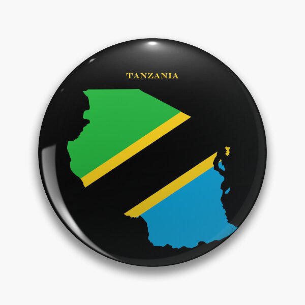 Item preview, Tanzania Map Flag Silhouette Africa Travel Pride Gift designed and sold by NTGUILTY.