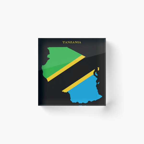 Item preview, Tanzania Map Flag Silhouette Africa Travel Pride Gift designed and sold by NTGUILTY.