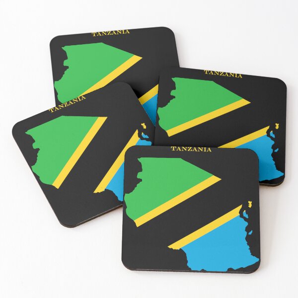 Item preview, Tanzania Map Flag Silhouette Africa Travel Pride Gift designed and sold by NTGUILTY.