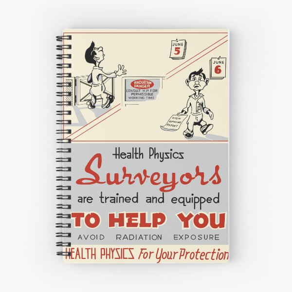 Item preview, Health Physics Surveyors | Vintage Oak Ridge Nuclear History Poster | Retro Radiation Safety Art designed and sold by TheNeedleWomen.