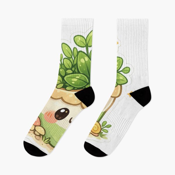 Item preview, Happy Plant Pot – Cute Kawaii Plant Sticker designed and sold by SaphireArt.