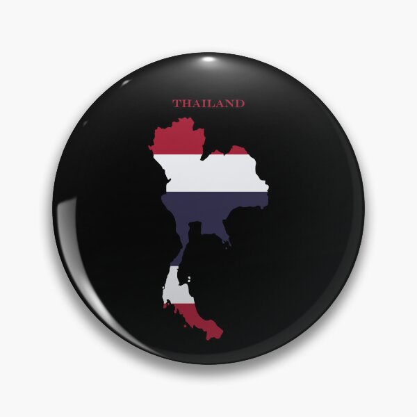 Item preview, Thailand Map Flag Silhouette Asia Travel Pride Gift designed and sold by NTGUILTY.