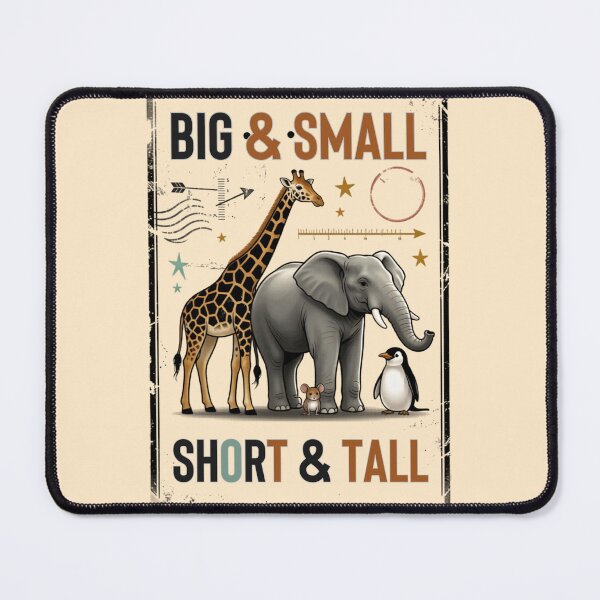 Item preview, **“BIG & SMALL • SHORT & TALL — Vintage Stamp Streetwear Edition”** designed and sold by CallisC-Arts.