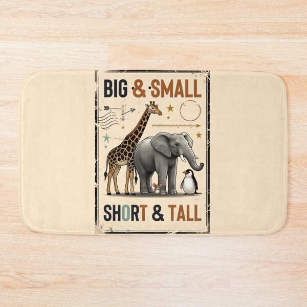 Item preview, **“BIG & SMALL • SHORT & TALL — Vintage Stamp Streetwear Edition”** designed and sold by CallisC-Arts.
