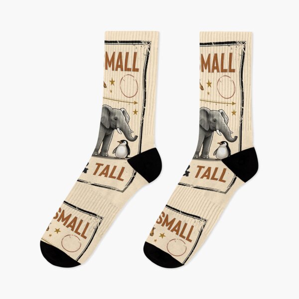 Item preview, **“BIG & SMALL • SHORT & TALL — Vintage Stamp Streetwear Edition”** designed and sold by CallisC-Arts.