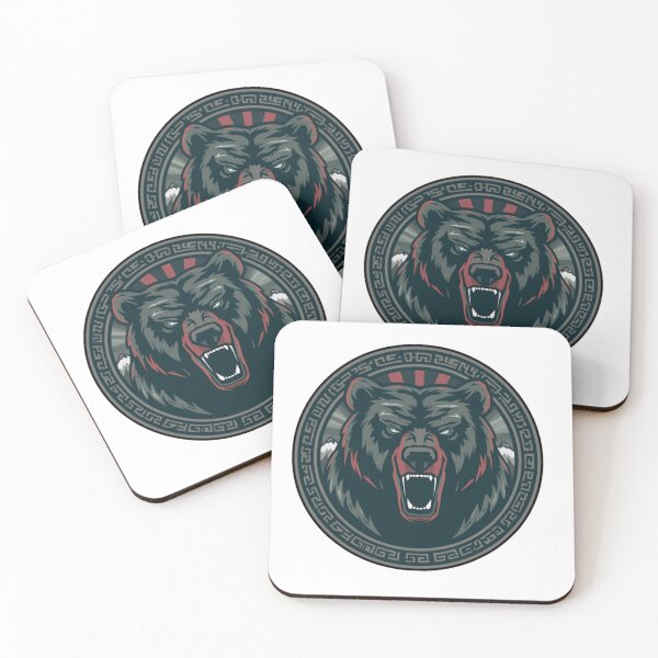 Item preview, Nordic Berserker Bear Emblem designed and sold by GreennieArt.