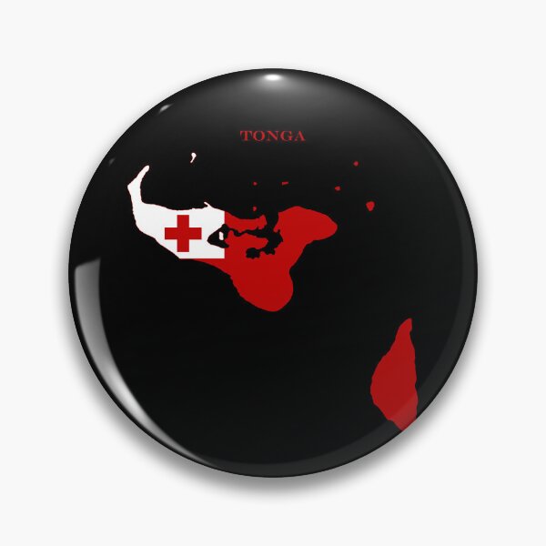 Item preview, Tonga Map Flag Silhouette South Pacific Travel Pride Gift designed and sold by NTGUILTY.