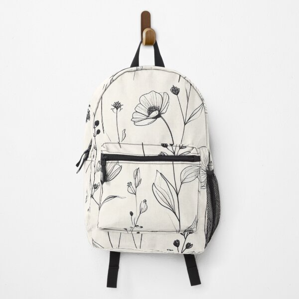 Item preview, Delicate Black White Botanical Line Drawing Seamless Pattern designed and sold by Grainwork.