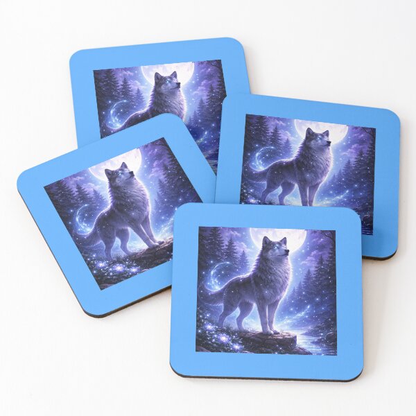Item preview,  Moon Glow Wolf – Dreamlike Night Magic. designed and sold by JoyNest = "The nest of joy".
