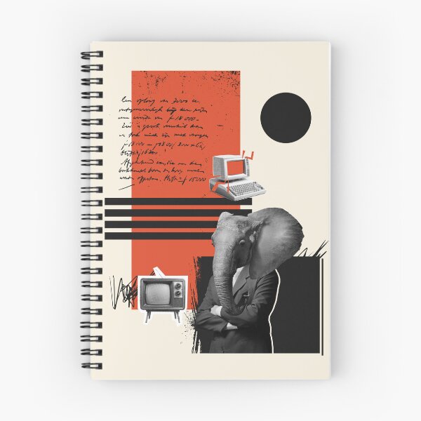 Item preview, ​The Memory Elephant - Surreal Retro Tech Dadaism Collage designed and sold by samahl_l.