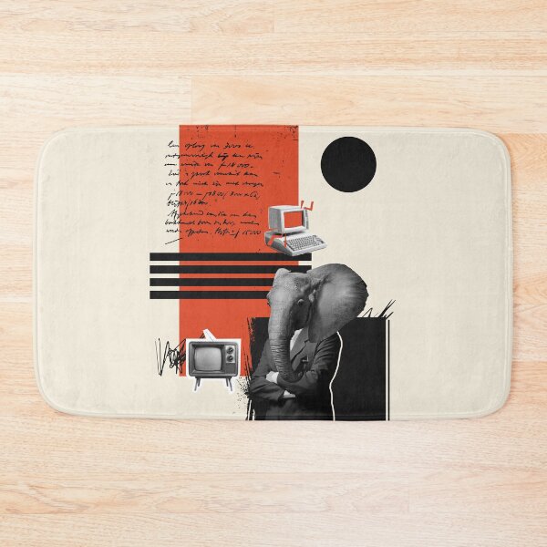 Item preview, ​The Memory Elephant - Surreal Retro Tech Dadaism Collage designed and sold by samahl_l.