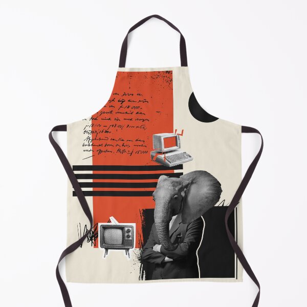 Item preview, ​The Memory Elephant - Surreal Retro Tech Dadaism Collage designed and sold by samahl_l.