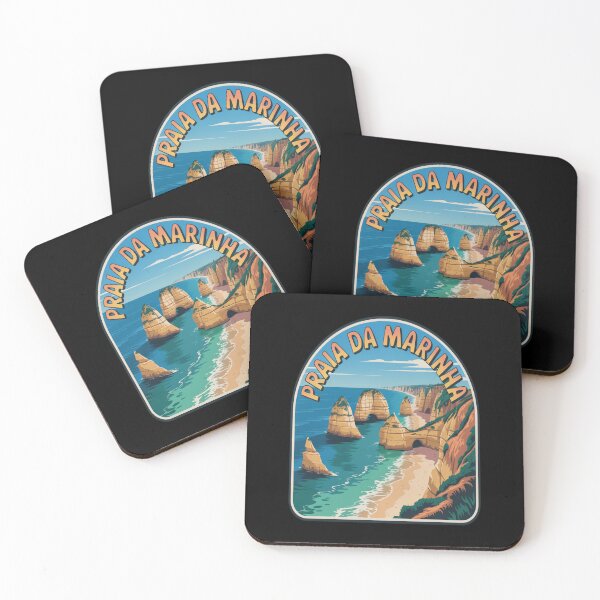 Item preview, Praia da Marinha Vintage Sticker designed and sold by stickercuffs.