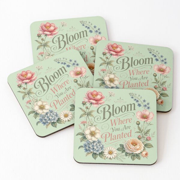 Item preview, Bloom Where You Are Planted – Inspirational Floral Design designed and sold by ABLAT_CREATIONS.