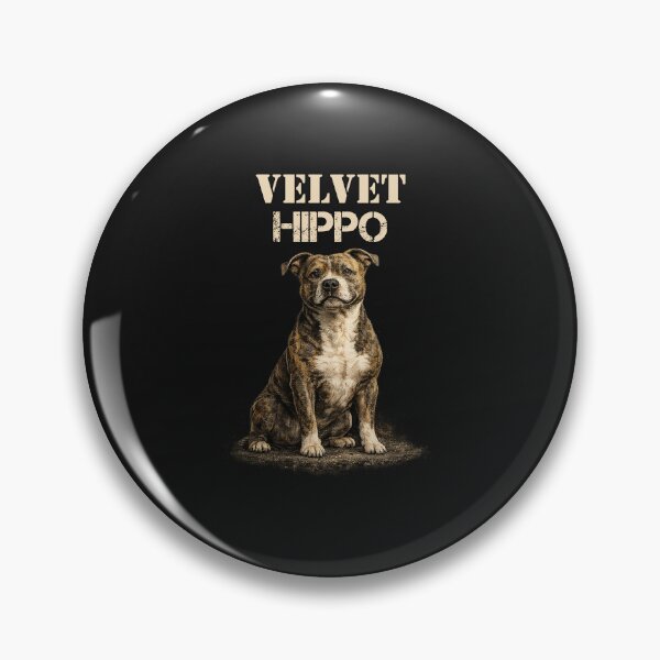 Item preview, Velvet Hippo Staffy | Funny Staffordshire Bull Terrier Dog Lover Gift | Pitbull Bully Breed designed and sold by tamdevo1.
