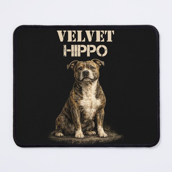 Item preview, Velvet Hippo Staffy | Funny Staffordshire Bull Terrier Dog Lover Gift | Pitbull Bully Breed designed and sold by tamdevo1.