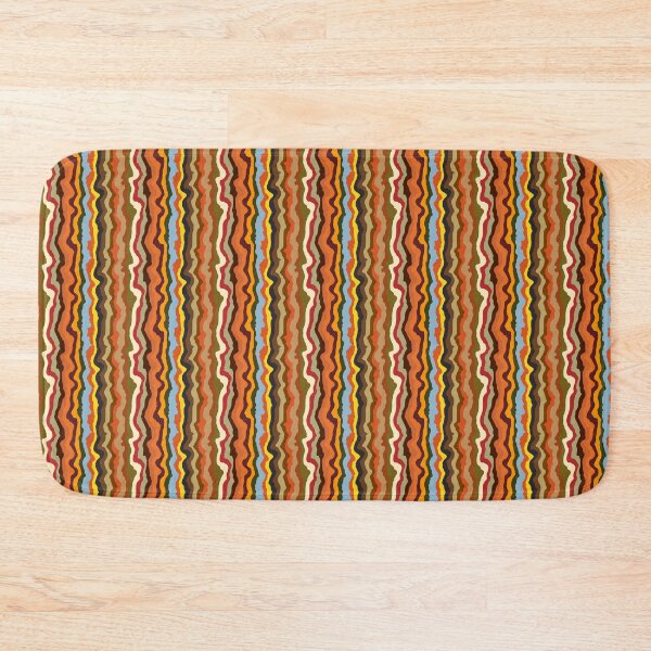 Item preview, African inspired wavy stripe seamless repeating pattern designed and sold by SeamlessDsign.
