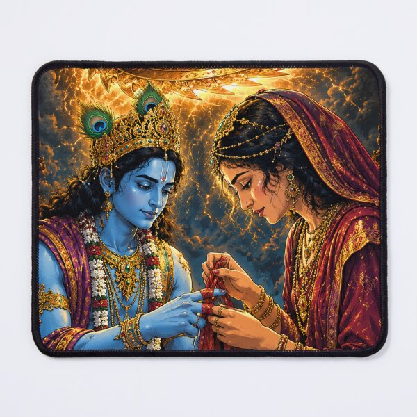 Item preview, Krishna & Draupadi – The Eternal Promise Rakshabandhan Art designed and sold by Homyar.