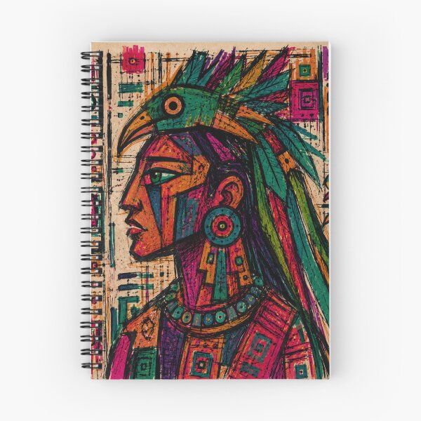 Item preview, Neo Maya Cubist Quetzal Oracle Portrait designed and sold by ZunZunArt.