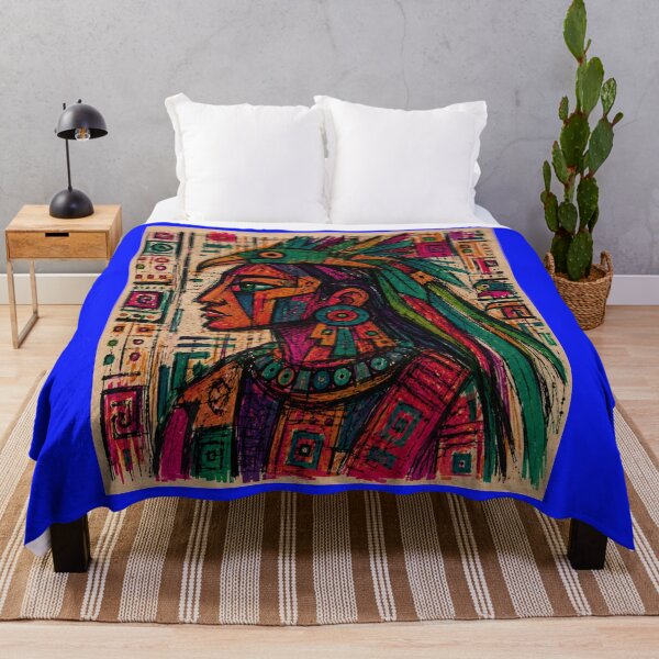 Item preview, Neo Maya Cubist Quetzal Oracle Portrait designed and sold by ZunZunArt.