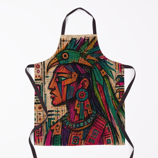 Item preview, Neo Maya Cubist Quetzal Oracle Portrait designed and sold by ZunZunArt.