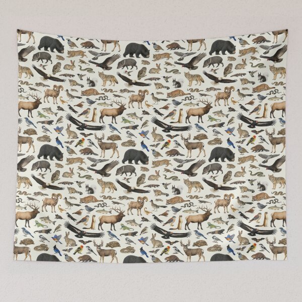 Item preview, Animals of Grand Canyon Retro Style Identification Chart designed and sold by kakarikihill.