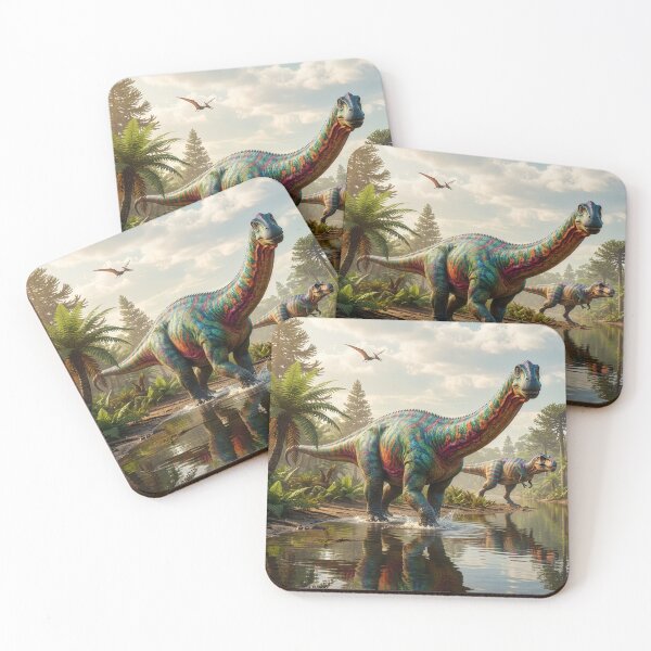 Item preview, Brontosaurus Avoids Tyrannosaurus Rex designed and sold by Tridentulus.