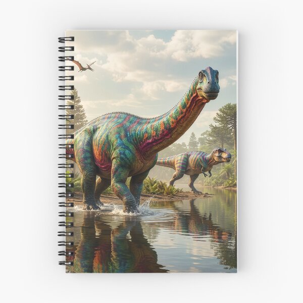 Item preview, Brontosaurus Avoids Tyrannosaurus Rex designed and sold by Tridentulus.