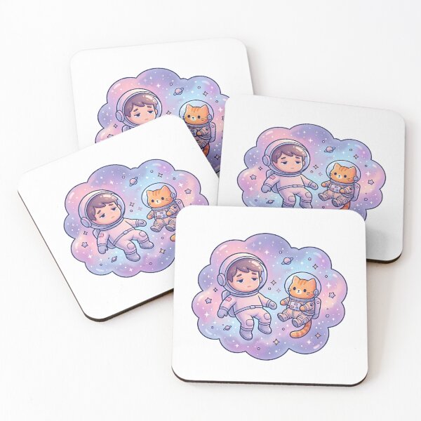 Item preview, Too Tired For Earth Cute Kawaii Astronaut Cat designed and sold by MHArtSpace.