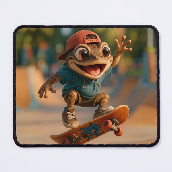 Item preview, Skater Wood Frog designed and sold by Sillytoe.