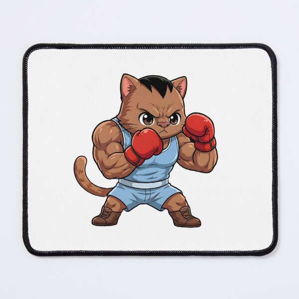 Item preview, Cute Boxing Cat Fighter Parody Sticker designed and sold by CuteKats.