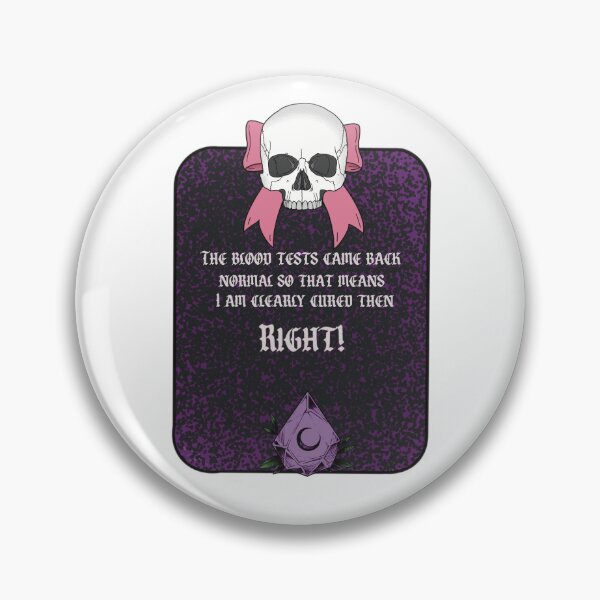 Item preview, “The Blood Tests Came Back Normal” – Chronic Illness Goth Sarcasm Design designed and sold by Chronically creative.