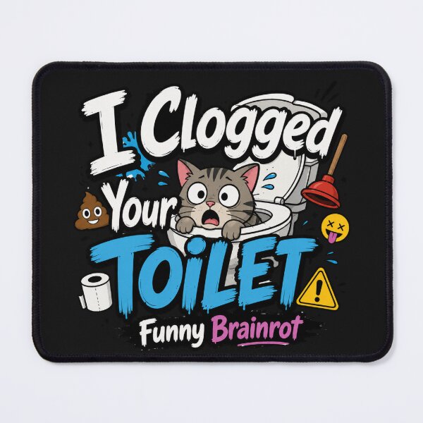 Item preview, I Clogged Your Toilet Funny Brainrot Meme designed and sold by madebysiwa.