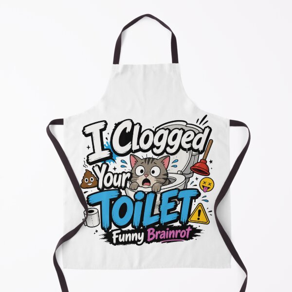 Item preview, I Clogged Your Toilet Funny Brainrot Meme designed and sold by madebysiwa.