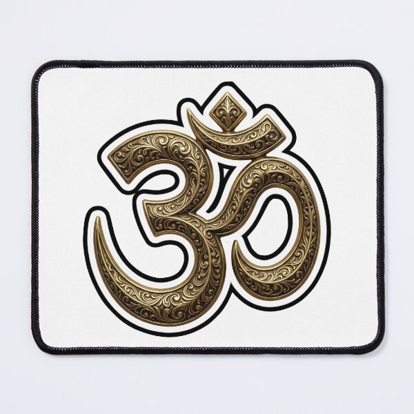 Item preview, Om Aum — Sacred Hindu Symbol Bronze Gold FAS designed and sold by FASAventuras.