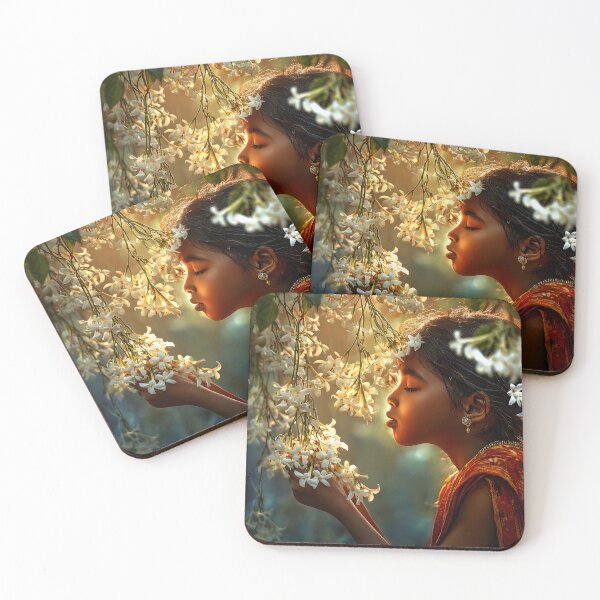 Item preview, Girl Embracing Nature in Blooming Garden Setting designed and sold by Artessie.