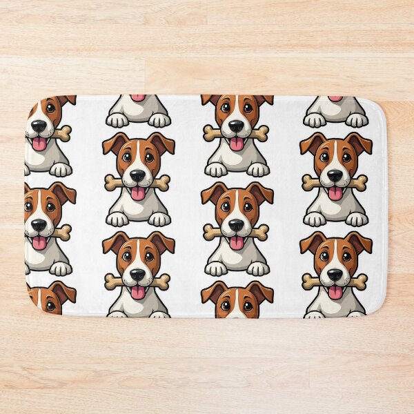 Item preview, Jack Russell Terrier with bone in mouth designed and sold by Prints by Mat.