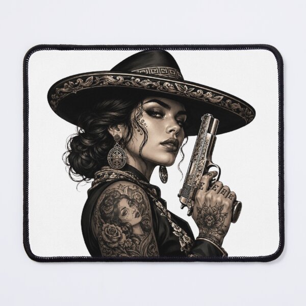 Item preview, “Fatal Beauty: an armed and dangerous woman” designed and sold by CHRIST5000.