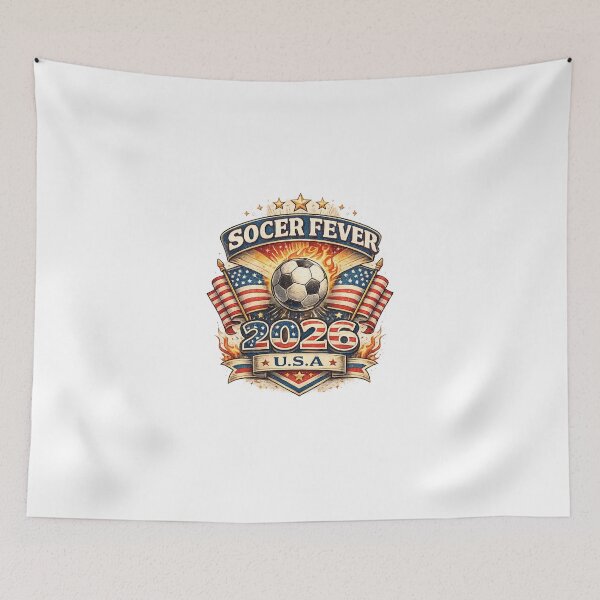 Item preview, Soccer Fever 2026 USA Retro Fan Design designed and sold by F2FShop.