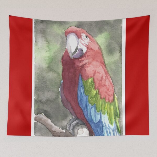 Item preview, Greenwing Macaw designed and sold by AcaciaCollArt.