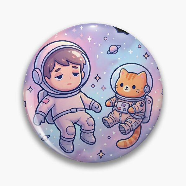 Item preview, Always Tired Even In Space Cute Astronaut Cat designed and sold by MHArtSpace.