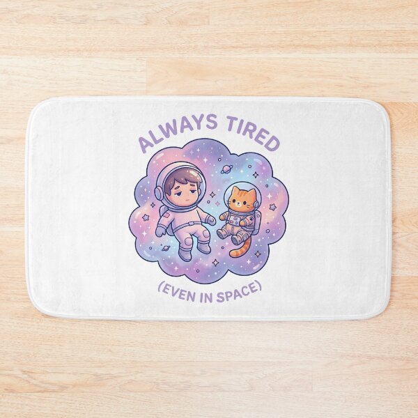 Item preview, Siempre cansado incluso en el espacio Lindo gato astronauta designed and sold by MHArtSpace.