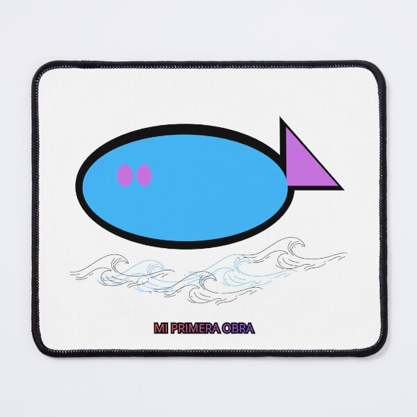 Item preview, My first work: Minimalist fish in the sea designed and sold by tiendaanaconda.