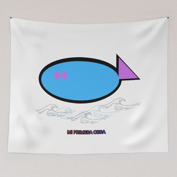 Item preview, My first work: Minimalist fish in the sea designed and sold by tiendaanaconda.