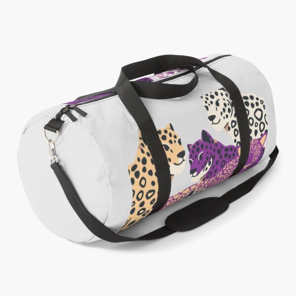 Item preview, Wild Leopards Pattern - Purple Indigo and Gold Maximalist Animal Art designed and sold by samahl_l.