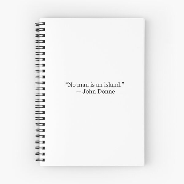 Item preview, No Man Is an Island — John Donne Quote designed and sold by The Prose Atelier.