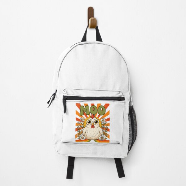 Item preview, Funny Moo Chicken Graphic Groovy Farm Animal Boho Sunrise designed and sold by BornBorn.