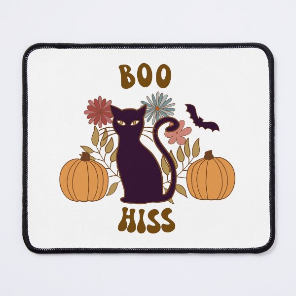 Item preview, Halloween Black Cat, Pumpkins, Bats, Flowers designed and sold by Lavender Mint Graphics.